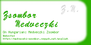 zsombor medveczki business card